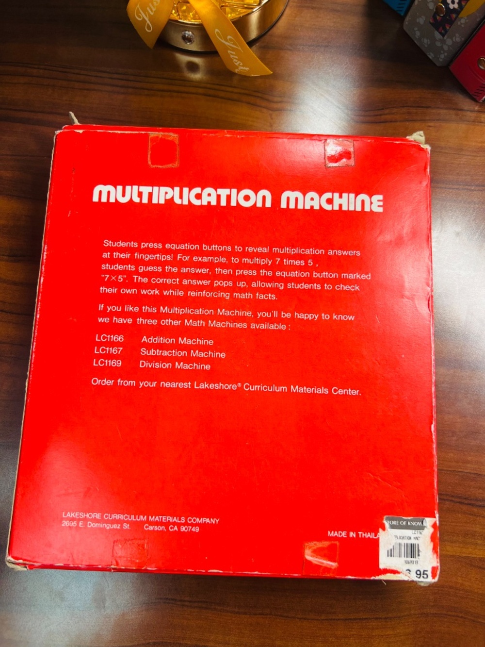 Vintage Lakeshore Multiplication Machine - Picture 3 of 7